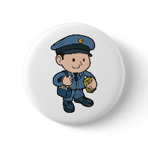 postman or Mail-man Pinback Buttons