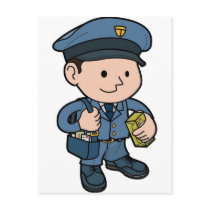postman or Mail-man Postcards
