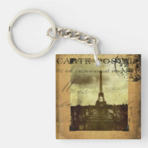 Postmarked Paris Acrylic Keychain
