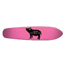 Pot Belly Pig Skateboard Oldschool