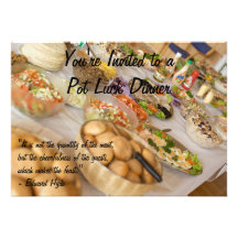 Pot Luck Dinner Announcements