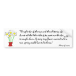 Pot of daisies bumper sticker bumper stickers