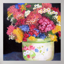 Pot of Flowers Print