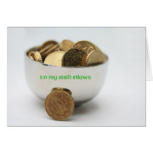 pot of gold for  irish inlaws greeting card