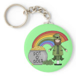 Pot of Gold Leprechaun keychains