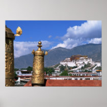 Potala Palace in Lhasa, Tibet taken from