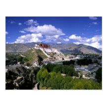 Potala Palace on mountain range from aher Postcards
