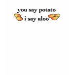 Potato Aloo t-shirts
