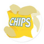 potato chips sticker