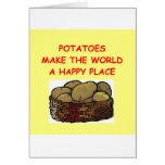 potato potatoes greeting card