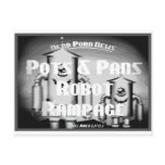 Pots 'n pans robot rampage postcard