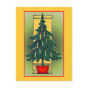 Potted Christmas Tree postcards