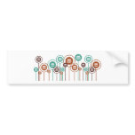 Pottery Daisies bumper stickers