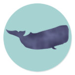 Pottwal sperm whale round stickers