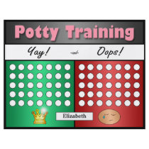 Potty Training Charts for Difficult Trainers Custom Flyer