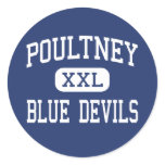 Poultney - Blue Devils - High - Poultney Vermont stickers
