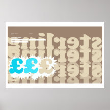 pound sterling posters