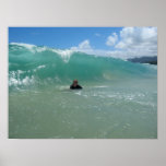 Pounders Beach on Oahu posters