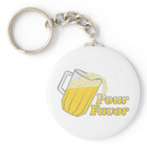 Pour Favour Beer Pitcher keychains