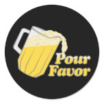 Pour Favour Beer Pitcher stickers