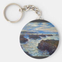 Pourville by Claude Monet Key Chain