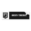 POW, BEEN THERE! bumper stickers