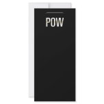Pow Block Custom Rack Card