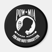 POW-MIA Flag Magnet