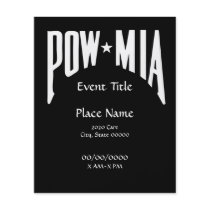 POW MIA Small Event Flyer