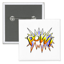 Pow Pinback Button