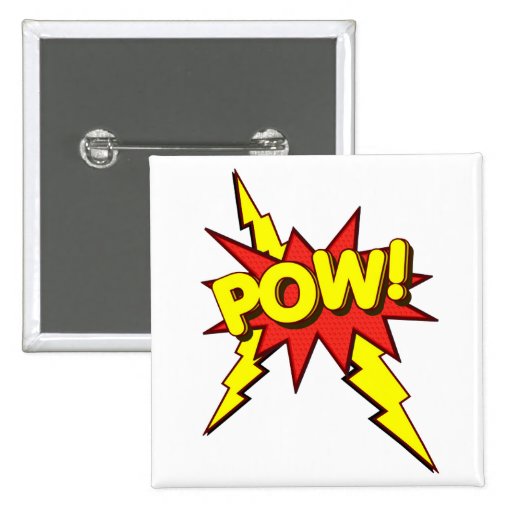 POW!!!! PINBACK BUTTON