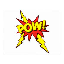 POW!!!! POSTCARD