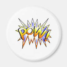 Pow Refrigerator Magnet