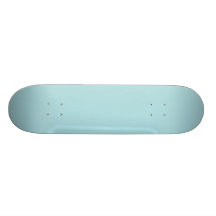 Powder Blue Solid Colour Design (B0E0E6) Template Skate Board Deck