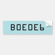 Powder Blue Solid Colour with Hex Number B0E0E6 Bumper Sticker
