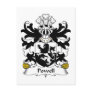 Powell Family Crest Post Card