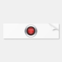 Power Button Bumper Sticker