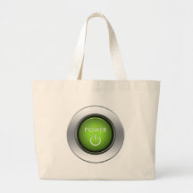 Power Button Canvas Bag