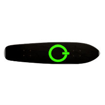 Power Button Skateboard Oldschool
