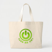 Power Button - Turn Me on Tote Bags