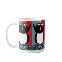 Power to the Penguin Propaganda Mug