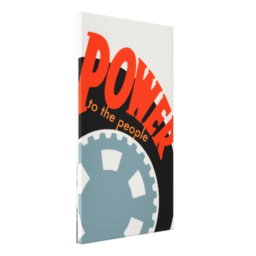 Power to the People Stretched Canvas Print