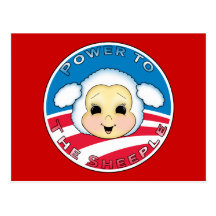 Power To The Sheeple (Obama) Post Card