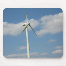 Power Wind Mill Generator Mouse Pads
