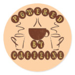POWERED BY CAFFEINE stickers