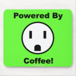 Powered By Coffee - Mouse Pad (green)
