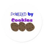 "Powered by Cookies"---funny T-shirt stickers