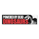Powered by Dead Dinosaurs bumper stickers