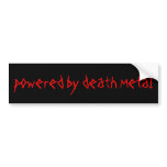 powered by death metal bumper stickers