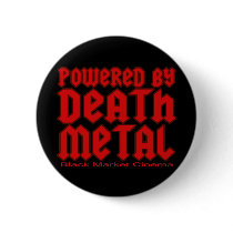powered by Death metal Pinback Buttons